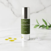 Dirran Organic 2.% retinol serum Skincare serum bottle with green label on a white backgroundnol